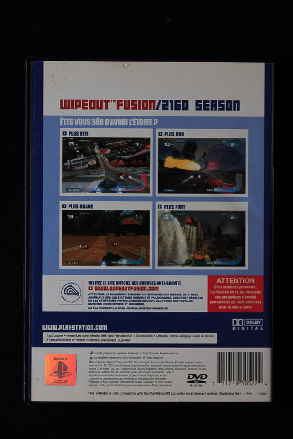 PS2 - WipeOut Fusion Consoles et jeux vidéos