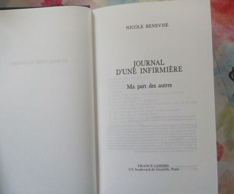 JOURNAL D'UNE INFIRMIERE Ma part des autres par N. BENEVISE  2 Bubry (56)