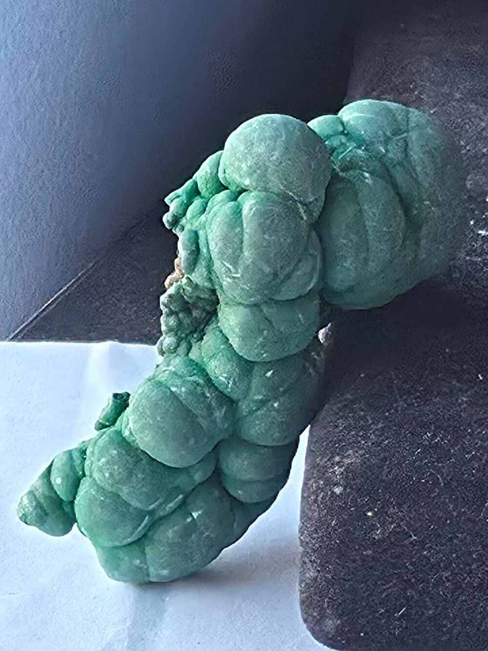 Stalactite de Malachite brute du Katanga RDC-69g 