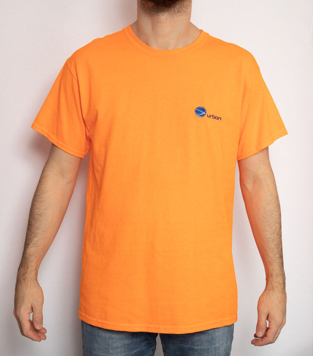 T-Shirt orange avec logo Urban Vêtements