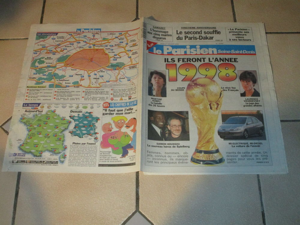 VIEUX JOURNAL 1 JANVIER 1998 