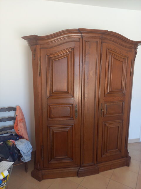Ensemble Armoire et lit en chêne massif 99 St Aygulf (83)