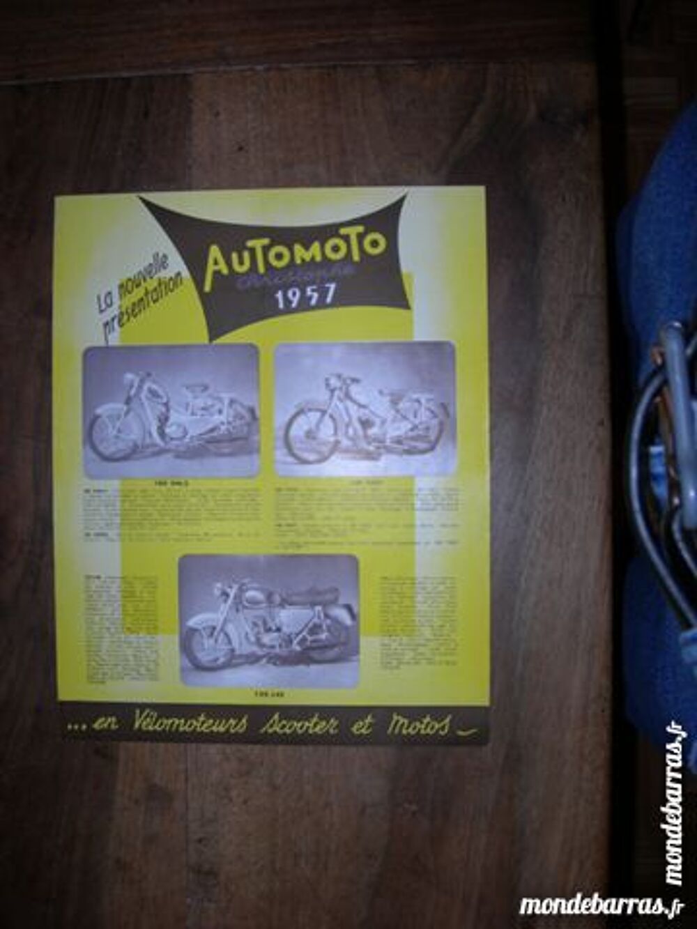 automoto tarif motoris&eacute;1957 