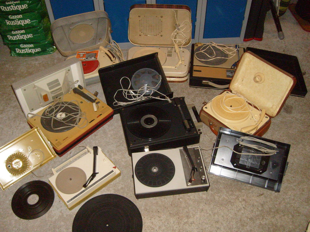 Lot d'ancienne platines disque et autres Audio et hifi