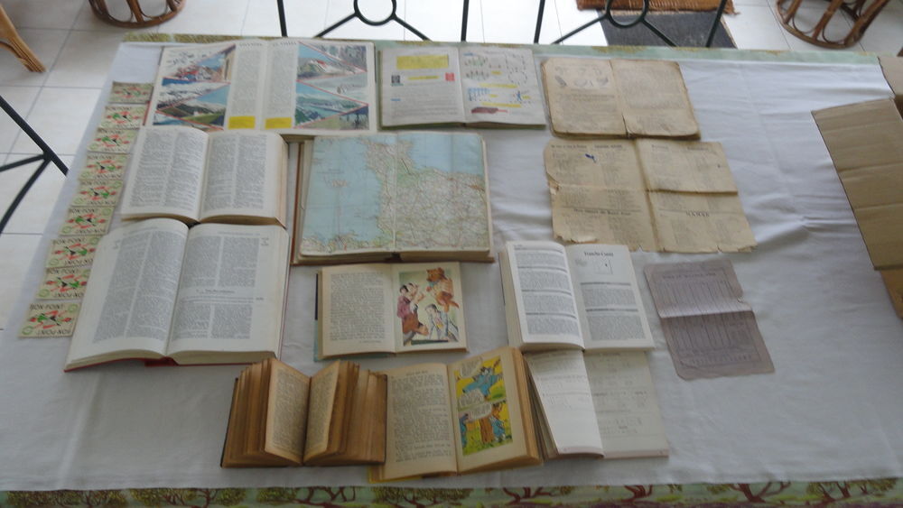 Anciens livres d'&eacute;cole plus divers Livres et BD