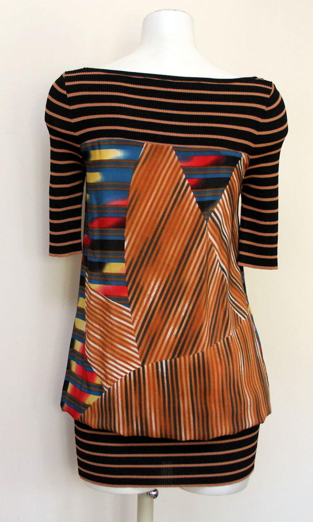 Top robe courte multicolore MISSONI T.38 FR ou 40 IT Vêtements