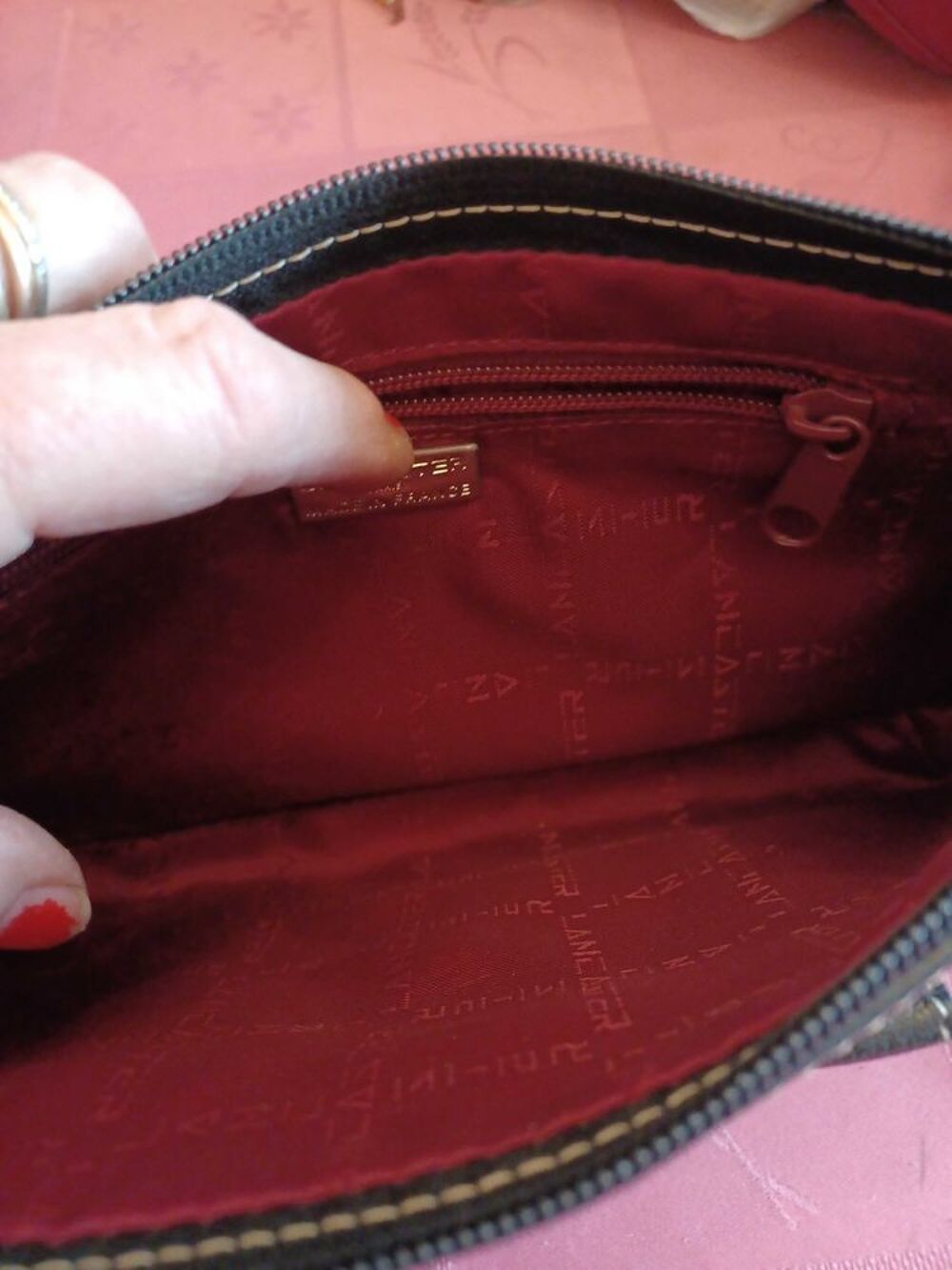 sac dame cuir bordeaux Maroquinerie