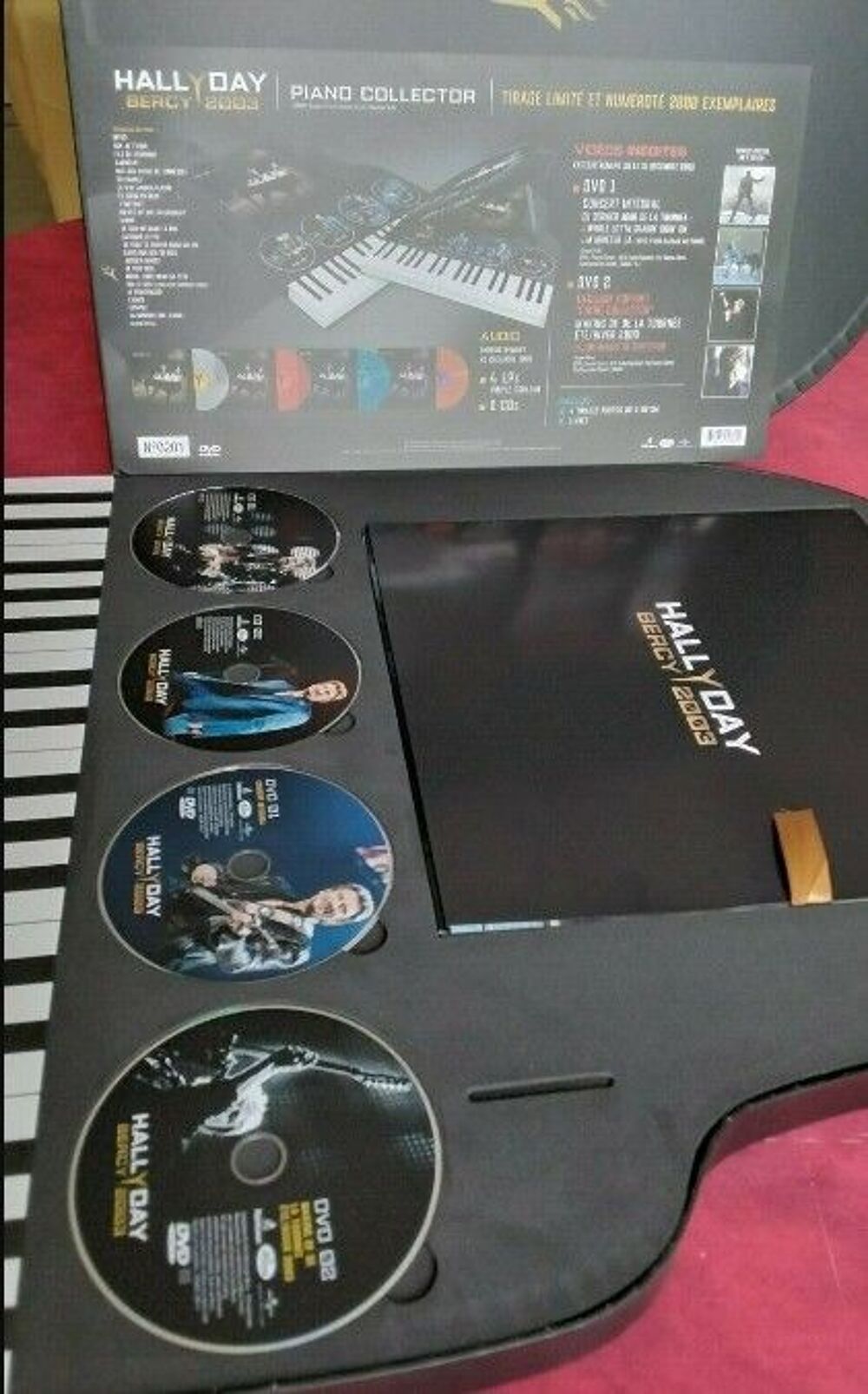 Coffret johnny hallyday bercy 2003 rare CD et vinyles