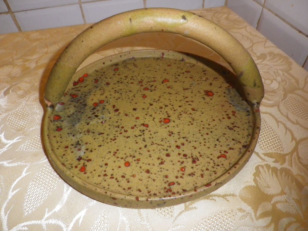 Ancien PLAT PANIER A FROMAGE POTERIE CORSE CAMPO PIANO OREZZ Décoration