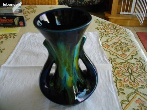 Vase bleu multicolore Perros-Guirec (22)