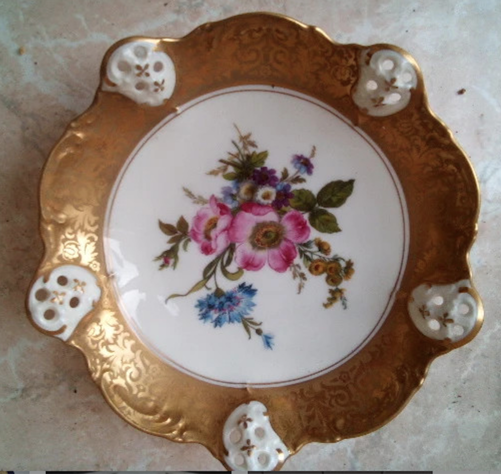 Coupelle num&eacute;rot&eacute;e Rosenthal alt -Bradant Gold-Moliere 