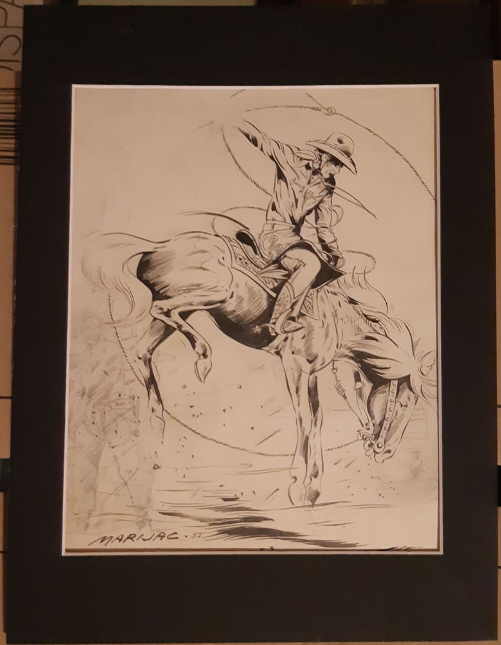 MARIJAC - dessin original pour "Jim Boom" Livres et BD