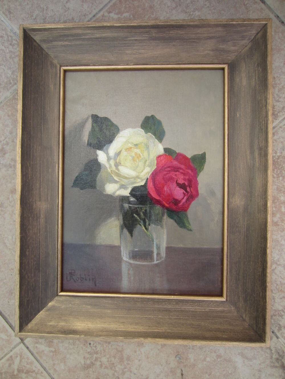 Tableau floral 20 &eacute;me &eacute;cole fran&ccedil;aise Dcoration