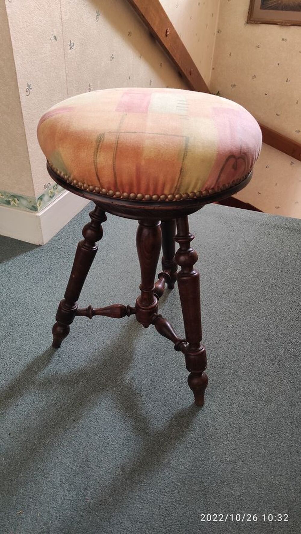 Tabouret de piano XIX&egrave;me Meubles