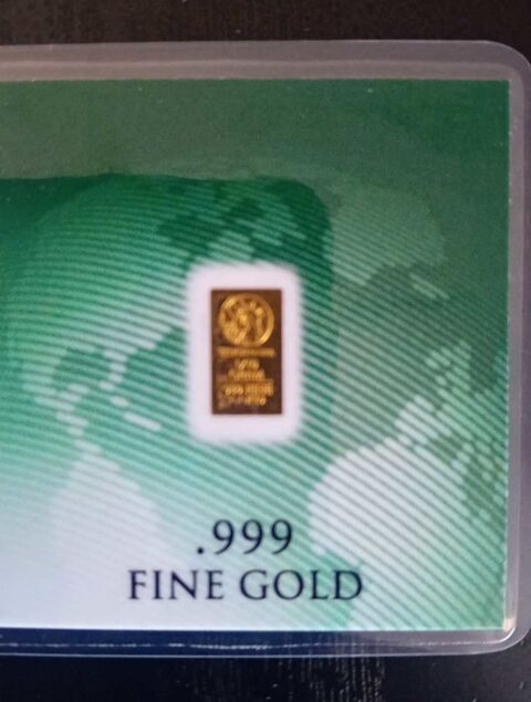 Lingot or fin pur 24k 999.9 Certifi� 72 Annecy (74)