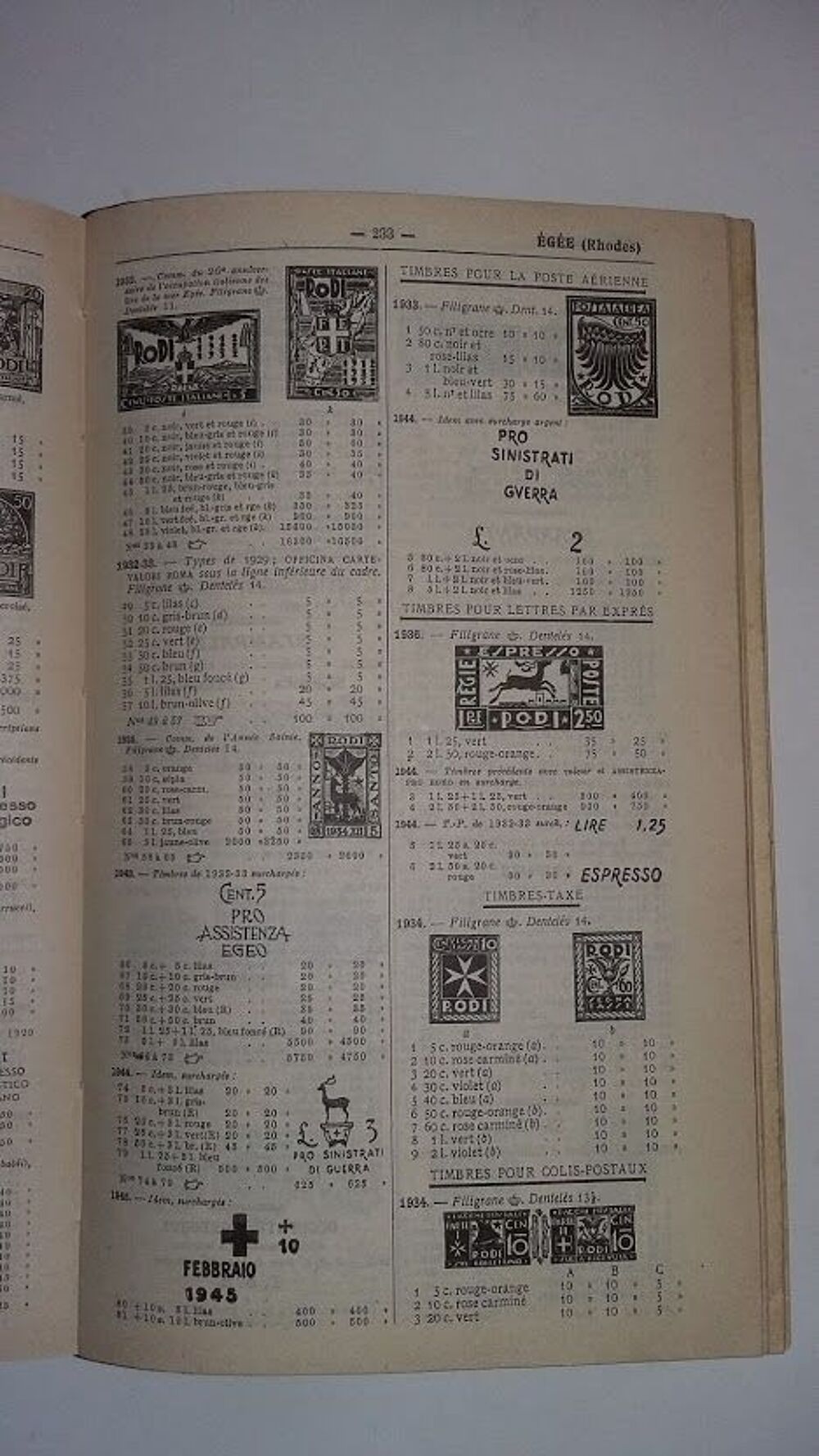 Catalogue Yvert et Tellier 1958 Livres et BD