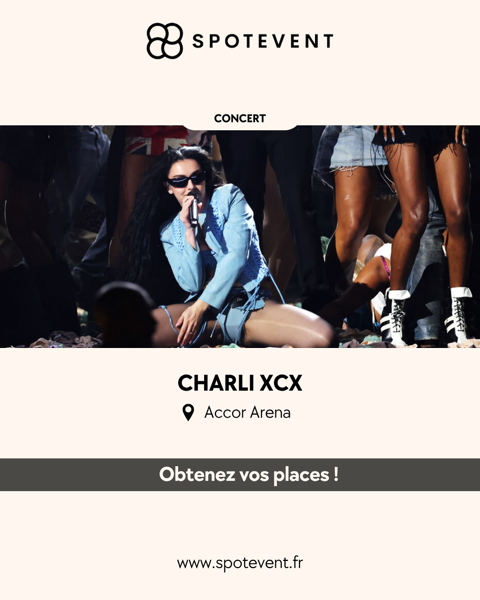 Charli xcx - concert - Paris - Places Paris 18 (75)