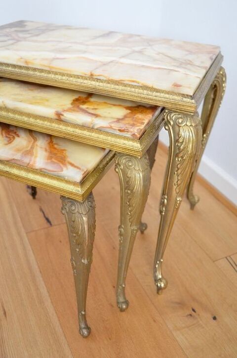 3 tables gigognes  onyx  véritable  neuf  1940 1200 Viry-Châtillon (91)