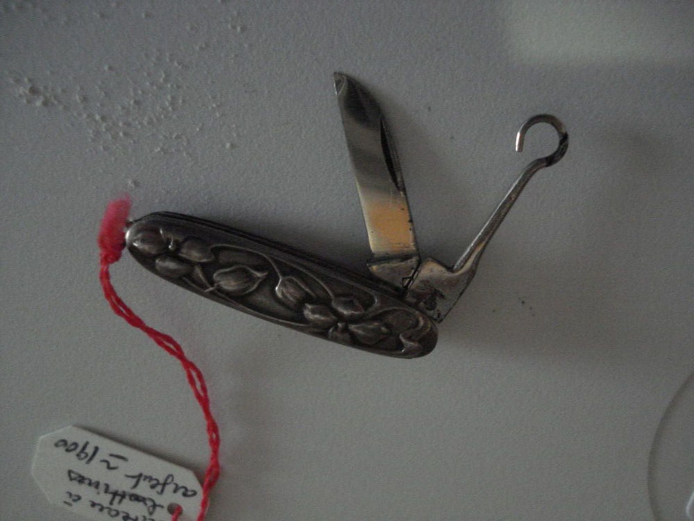 couteau &agrave; bottine 19e en argent 