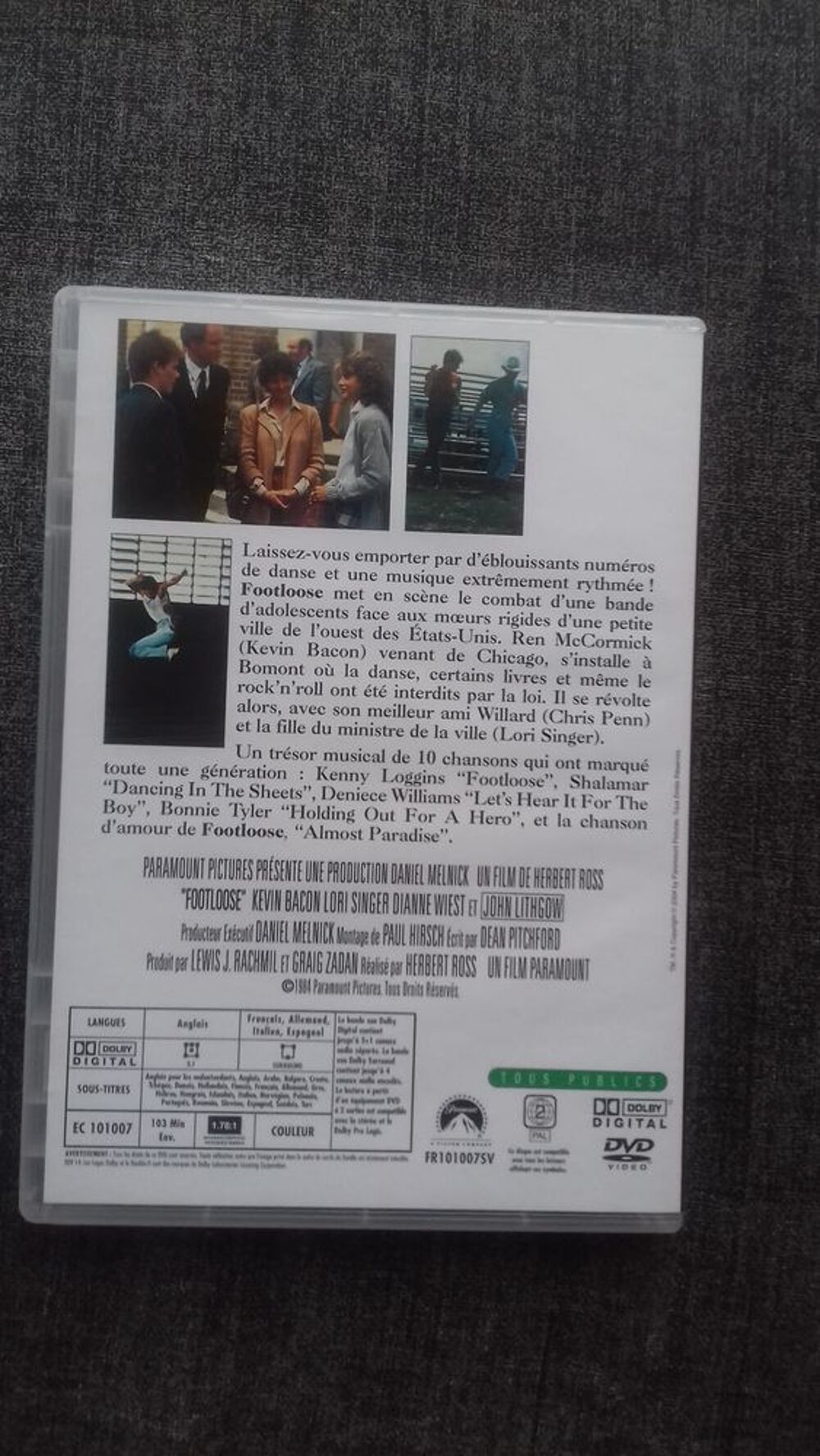 Dvd film FOOTLOOSE 1.50 euros DVD et blu-ray