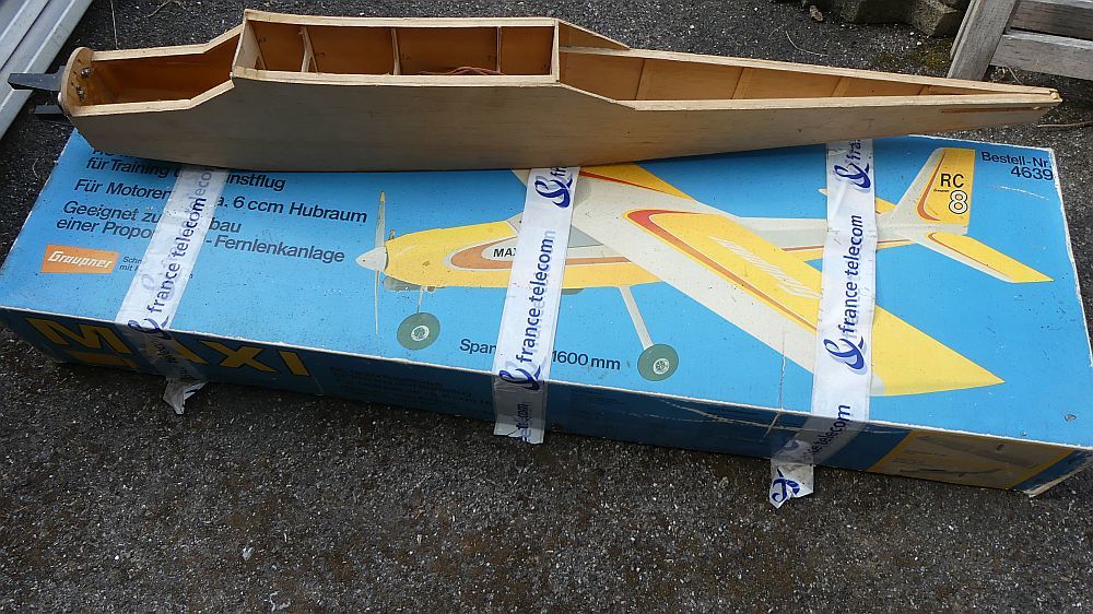 Avion mod&eacute;lisme Maxi de Graupner avec moteur OS quasi neuf Sports