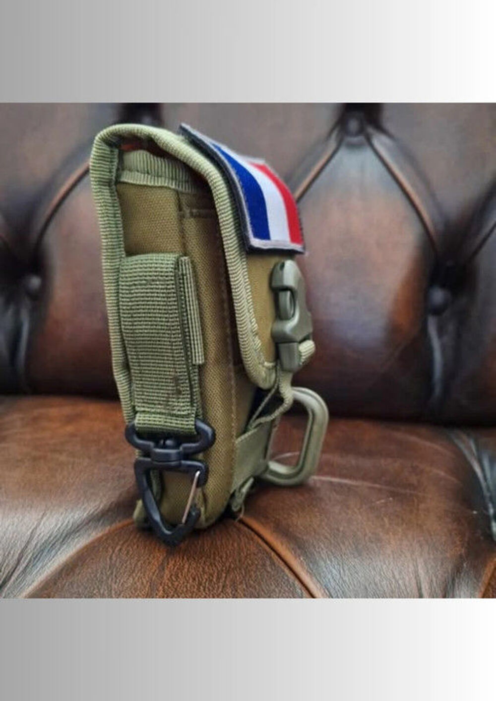 &Eacute;tui de t&eacute;l&eacute;phone portable et CB avec fixation Molle Sacoche Sports