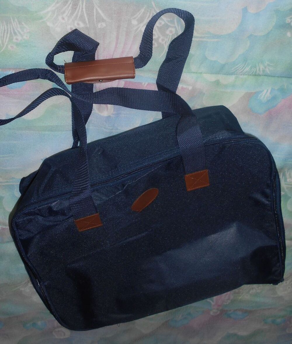 grand sac/valise bleu marine (Y. Rocher) neuf Maroquinerie