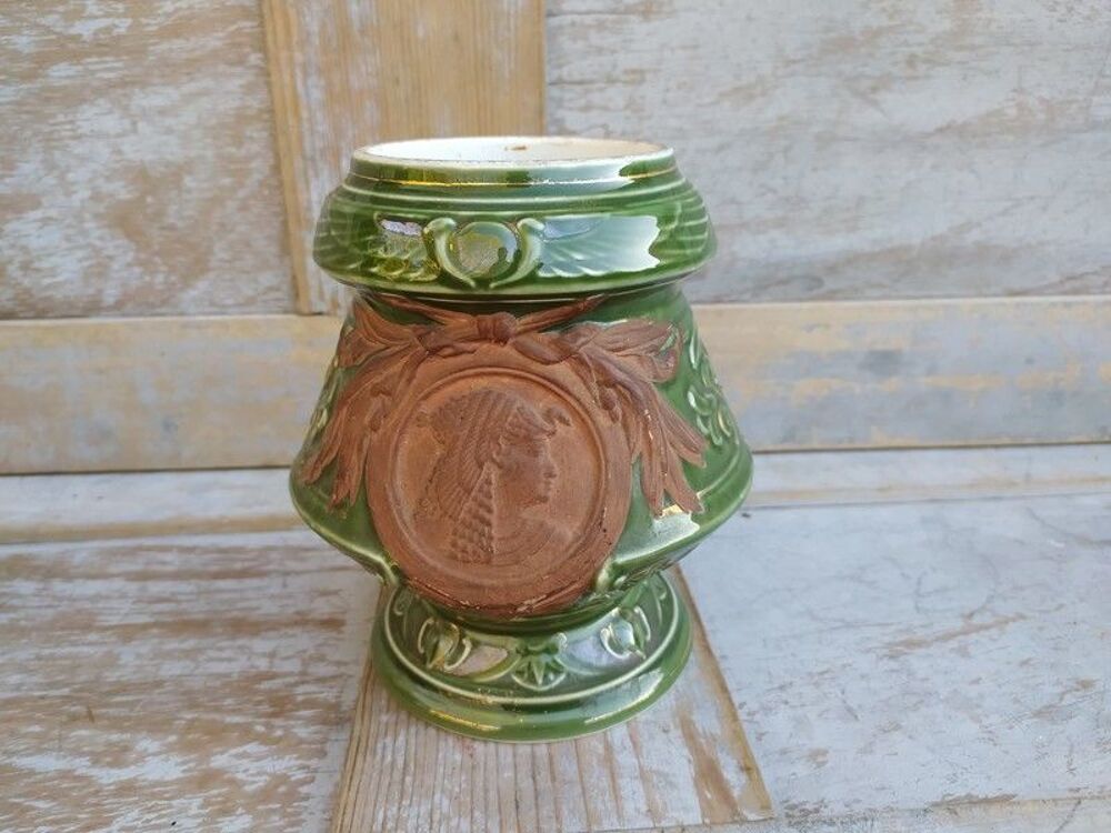 Lampe &agrave; P&eacute;trole XIX&egrave;me Porcelaine &Eacute;maill&eacute;e Retour d'&Eacute;gypte Décoration