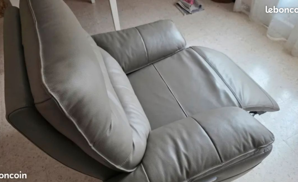 fauteuil en cuir &eacute;lectrique Meubles