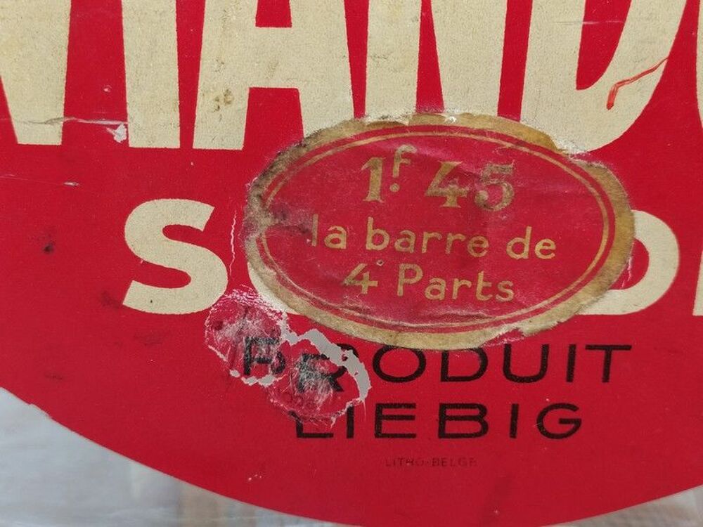 Ancien Pot Publicitaire Bouillon Cube Viandox Produit Liebig 