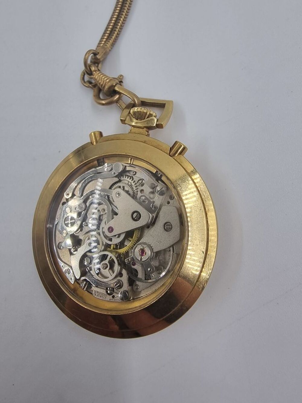 Montre de poche gousset Chronographe Pierce Valjoux 7733 Bijoux et montres