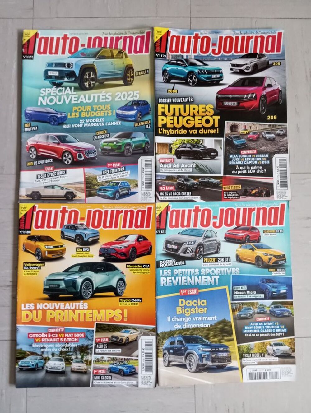 Revues magazines l'auto journal lot ou d&eacute;tail Livres et BD