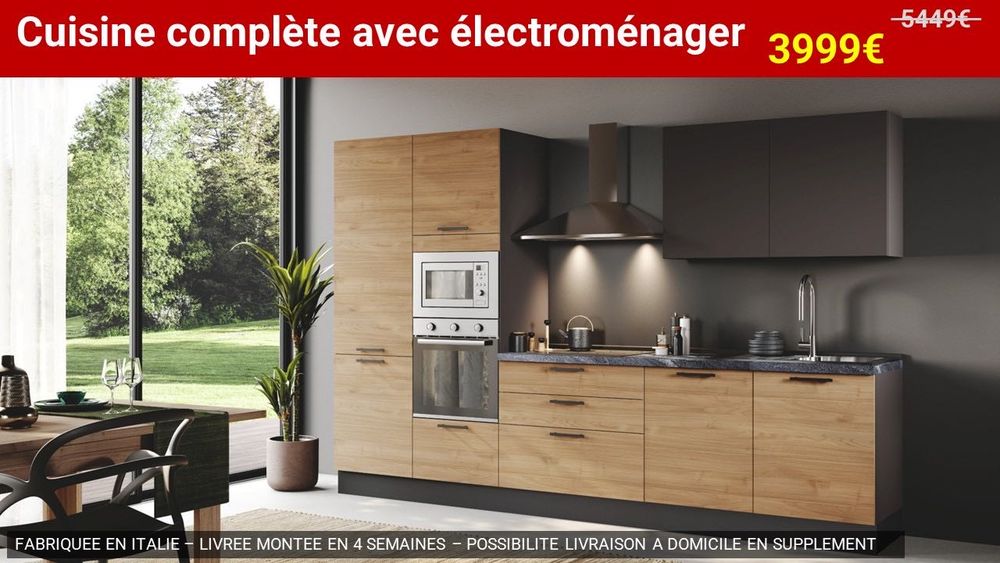 Cuisine compl&egrave;te + &eacute;lectrom&eacute;nager Meubles