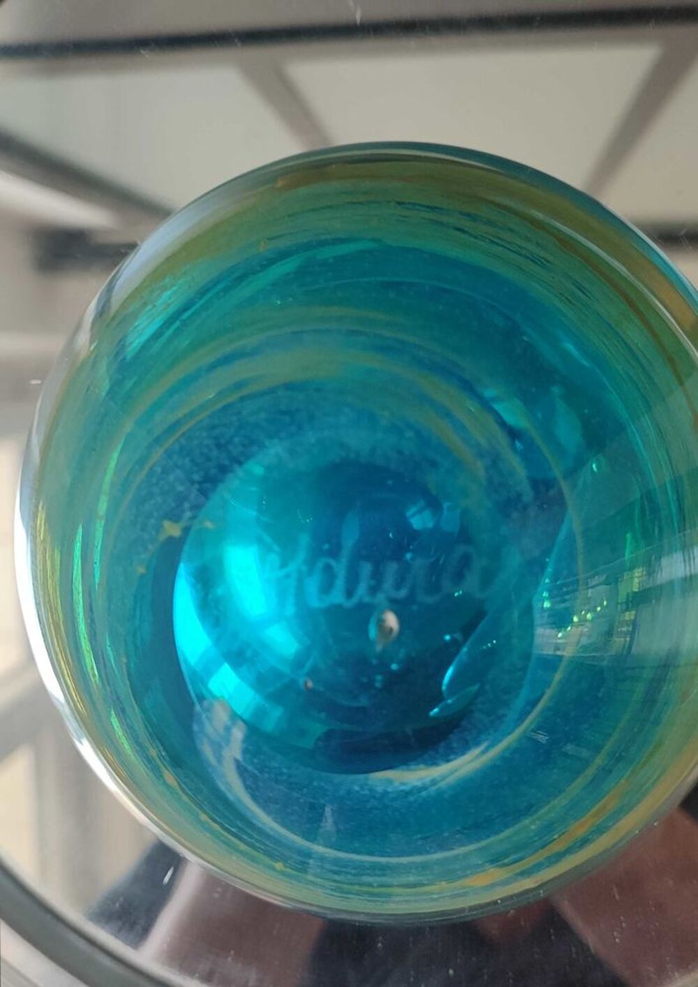 Bol Mdina Glass Artisanat d'art de Malte. 