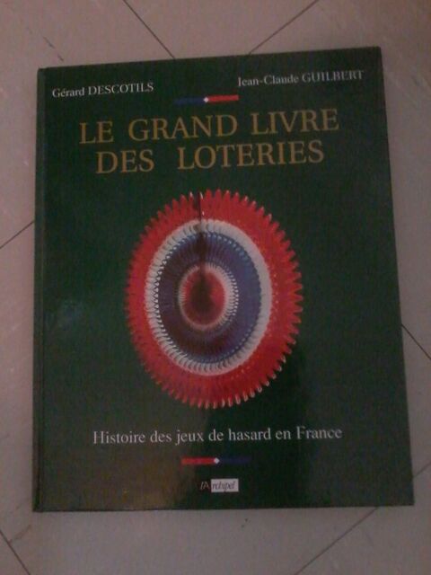 Livre histoire des jeux de hasard  15 Tourcoing (59)