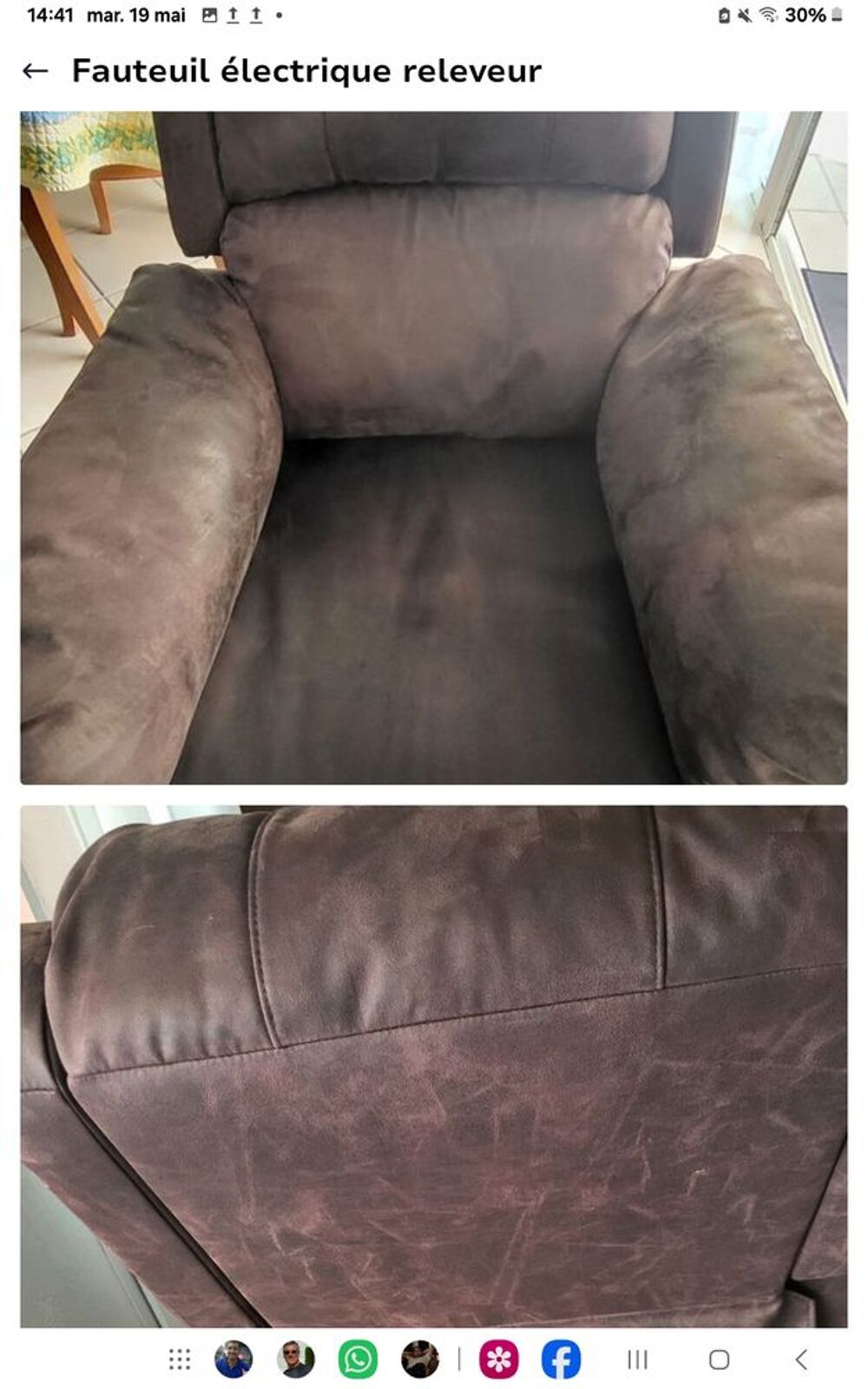 Fauteuil &eacute;lectrique releveur Meubles