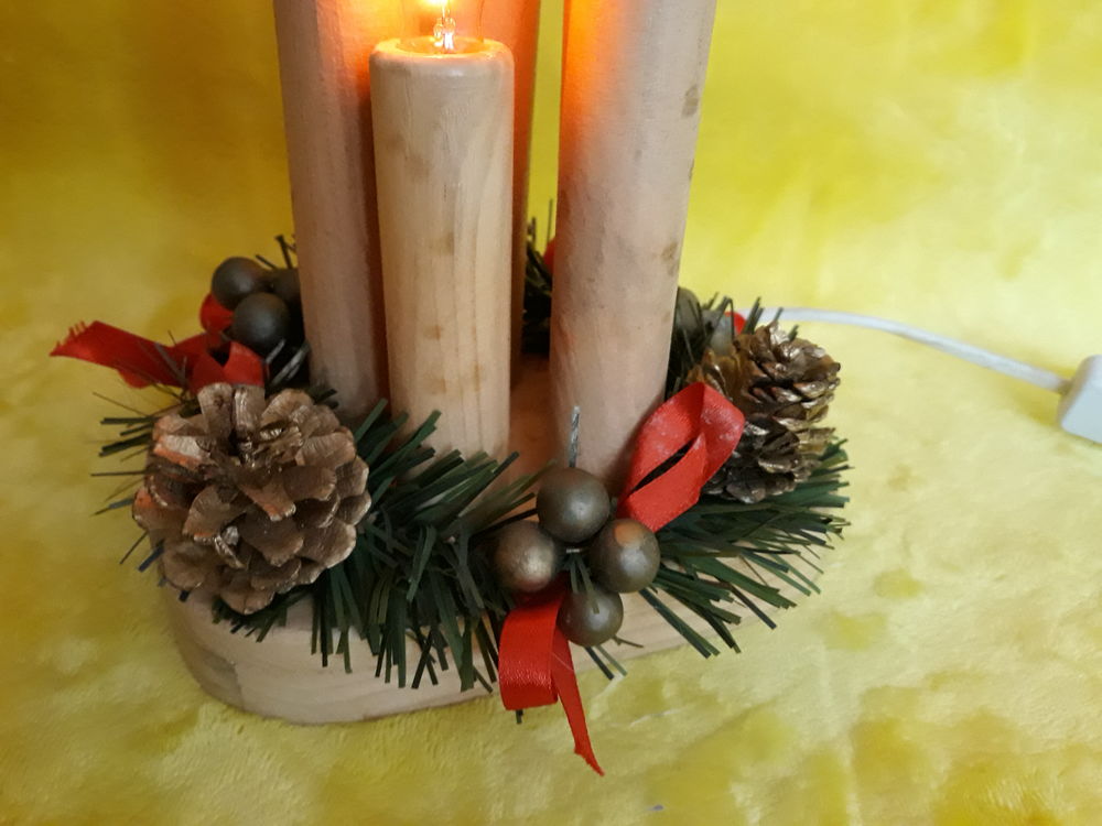 D&eacute;coration No&euml;l - Bougies sur prise Décoration