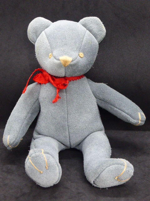 Vintage ours cuir  Edelman bleu-gris 25 cm 30 Rueil-Malmaison (92)