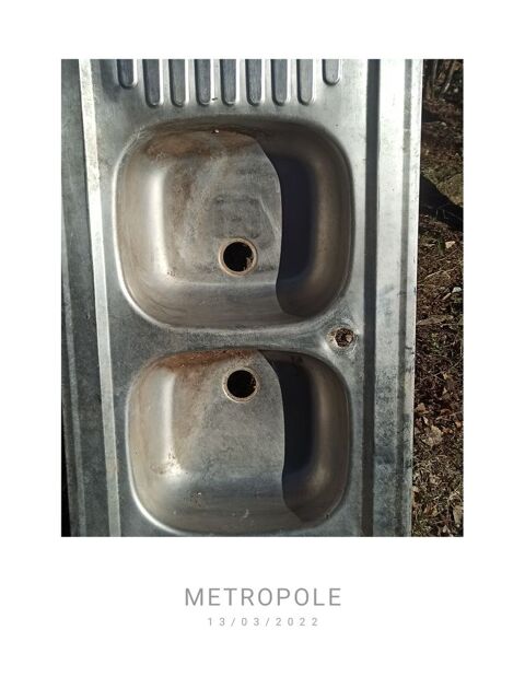 �vier inox double bacs 15 Saint-Jean-Soleymieux (42)