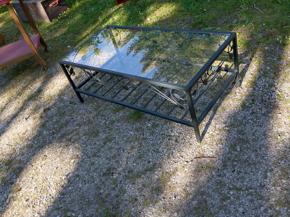 Table basse dessus en verre Meubles