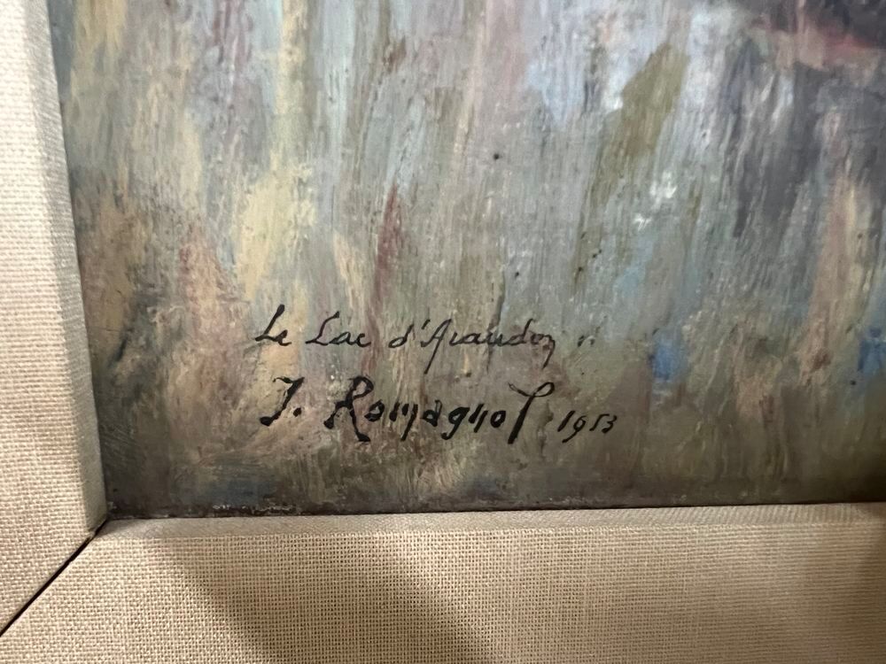 Huile sur toile Joseph Romagnol 1893-1981 Décoration