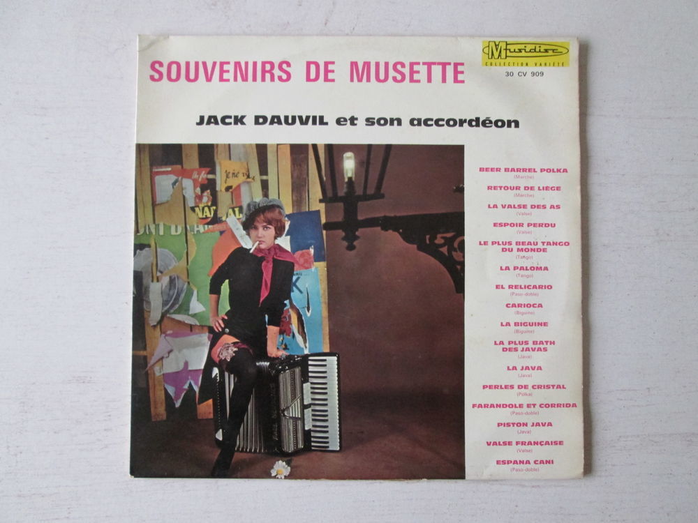 Jack Dauvil Souvenirs de musette CD et vinyles