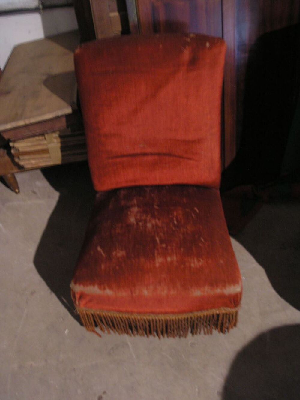 Fauteuil vintage sans accoudoirs Meubles