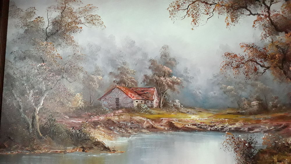 Tableau payasage "A l'aube de l'Automne" Décoration