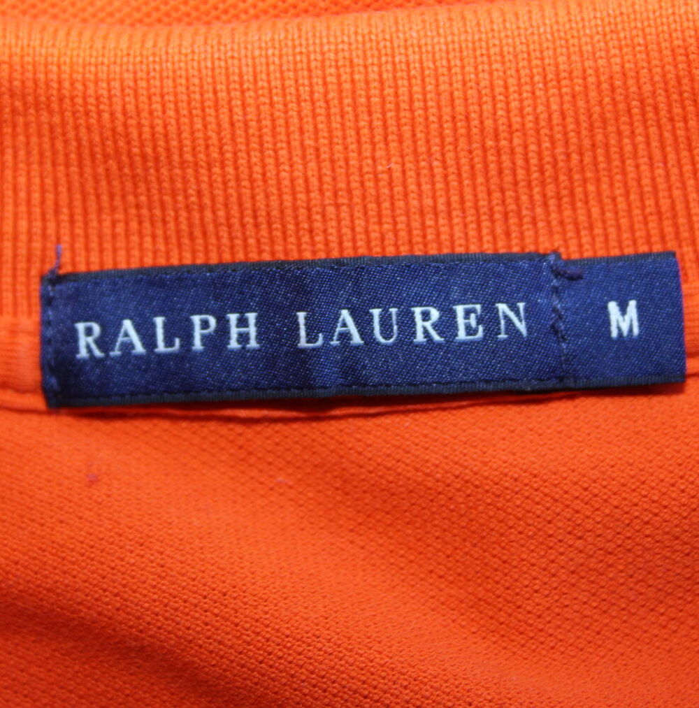 Polo orange RALPH LAUREN T.M ou T.38 Vêtements