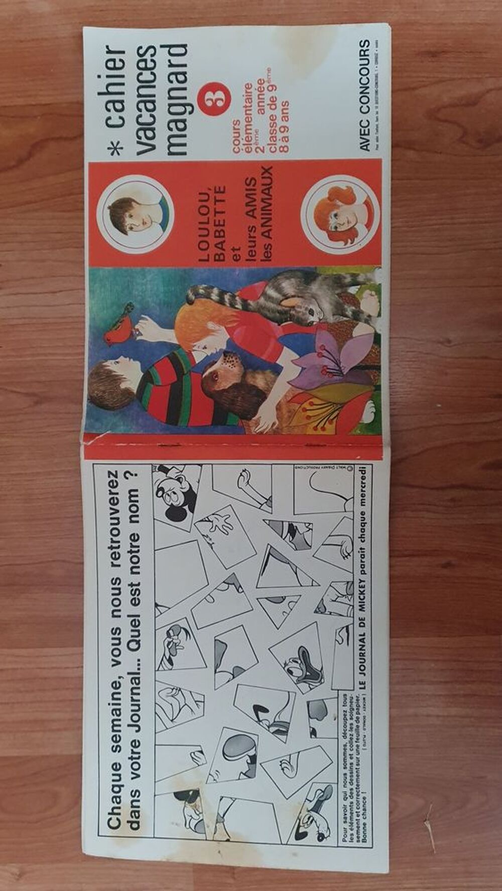 Cahier vacances magnard - cours &eacute;l&eacute;mentaire 2 &egrave;me ann&eacute;e - 1965 