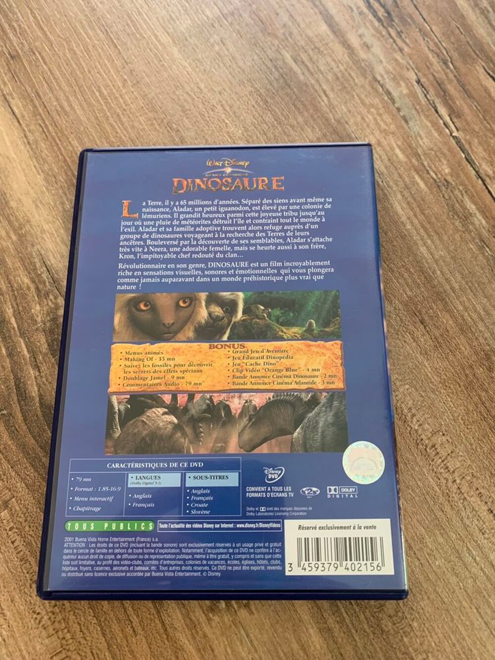 DVD Walt Disney " Dinosaure " DVD et blu-ray
