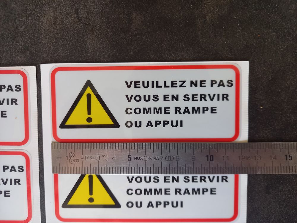 &Eacute;tiquettes autocollants Danger Bricolage