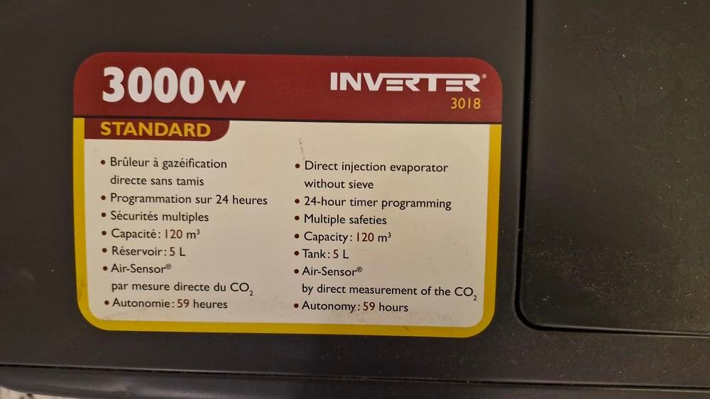 Chauffage p&eacute;trole Inverter Electroménager