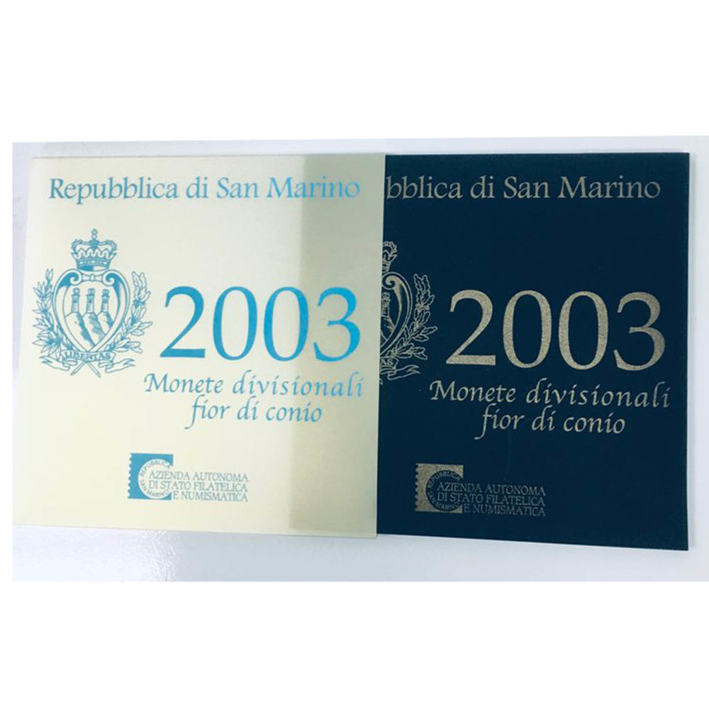 Coffret de 9 pi&egrave;ces San Marin Ann&eacute;e 2003 - 